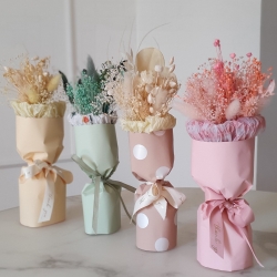 Bukiecik z suszonych kwiatów Mini Pink